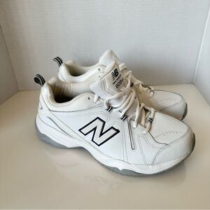 New Balance 608 V4 Womens Size 11 White Blue Athletic Running Shoes Sneakers